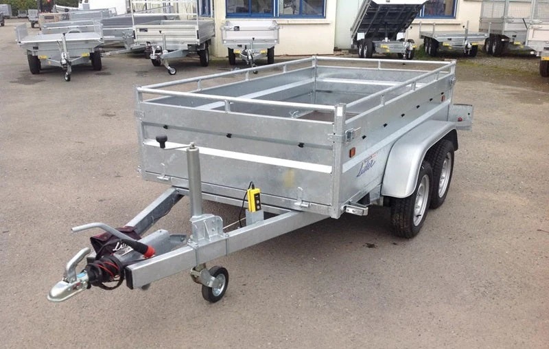 Remolque basculante robusto Lider, GVWR 1500 kg, ejes dobles nuevos con frenos. - Imagen 3