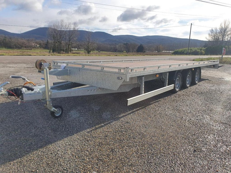 Plataforma fija + rampas Boro ATLAS 6m x 2m 3500kg 3 ejes