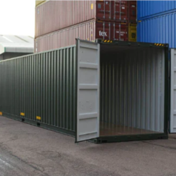 Nuevo contenedor de 40 pies para mercancía seca con doble puerta.