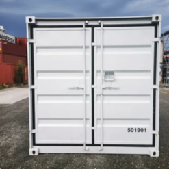 Nuevo contenedor marítimo blanco de 3 metros