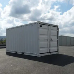 Alternative view of Contenedor de envío blanco de 15 pies – nuevo