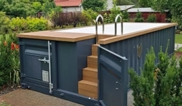 Piscina contenedor de 6,2 m x 2,5 m con bomba de calor - Imagen 2