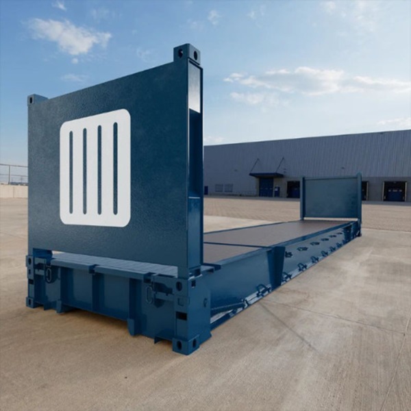 contenedor plano de 20 pies