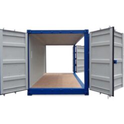 Contenedor de 20 pies con puerta doble y puerta lateral