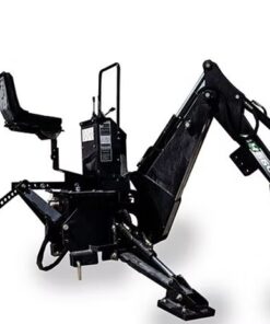 Mini tractor con cuchara excavadora